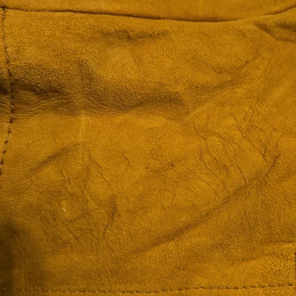 Vintage 1980s LL Bean Pig Suede Leather Work Lined Vest M - Picture 12 of 13